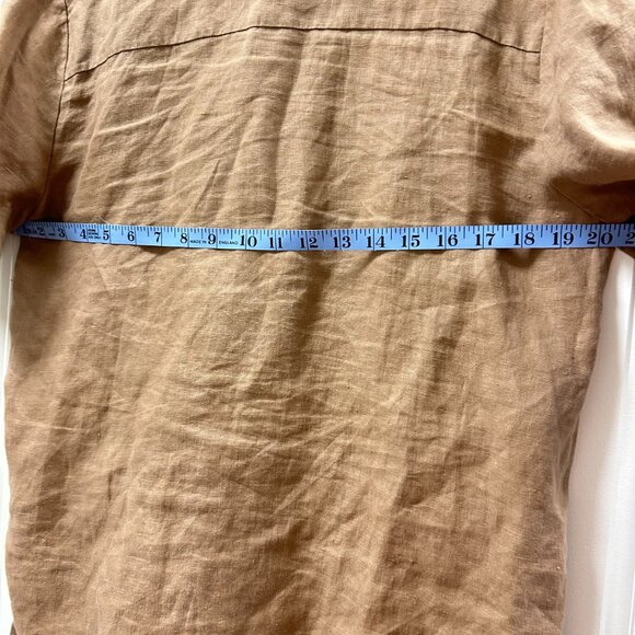 Aritzia Short Sleeve Button-Down Top Pink - Picture 7 of 7